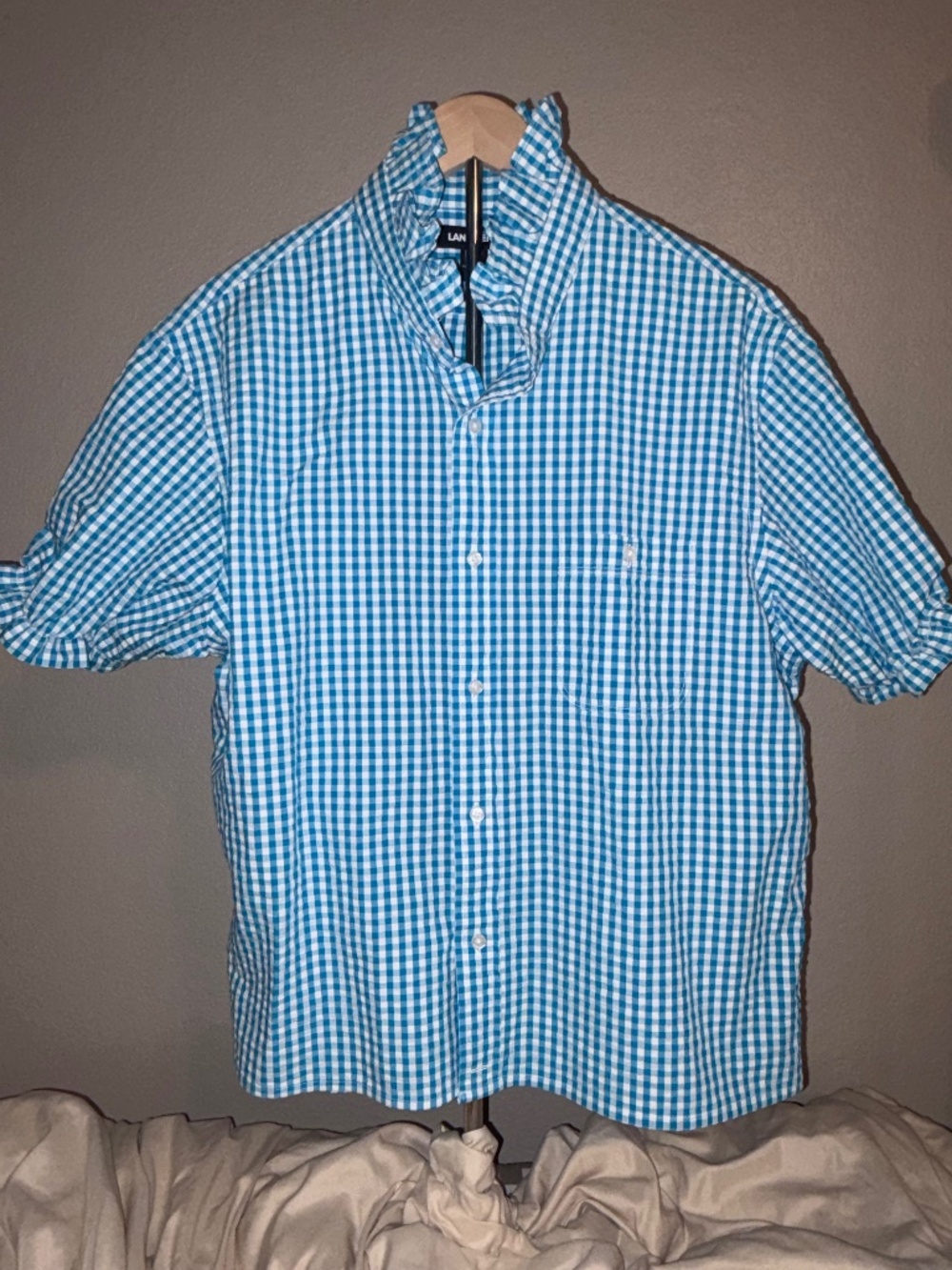 Upcycled Land’s End Gingham Shirt